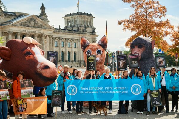 Protestaktion Deutscher Tierschutzbund