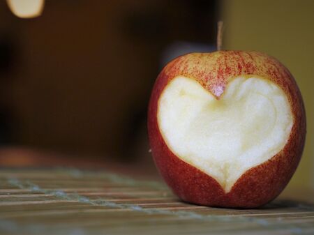 Apfel mit Herz