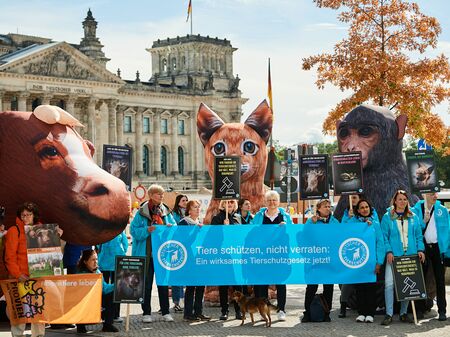 Protestaktion Deutscher Tierschutzbund